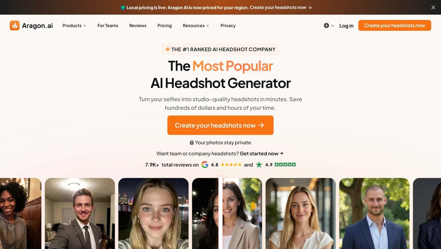 Aragon.ai — AI-powered image generation SaaS platform with modern, conversion-focused design.