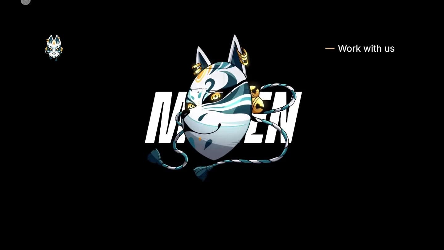 Mugen — Motion-first agency site for a creative collective of marketers, 3D artists, and developers behind work for Gymshark, Suspicious Antwerp, and Dojo.